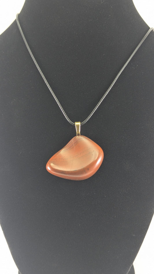 Banded Red Jasper Pendant