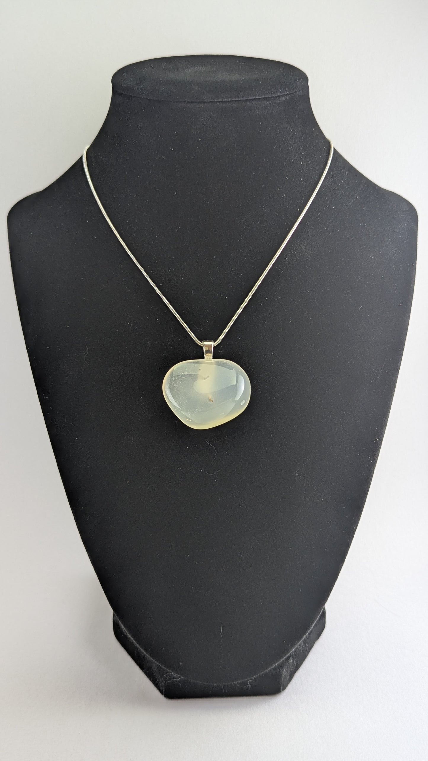 Translucent Nebulous Quartz Pendant