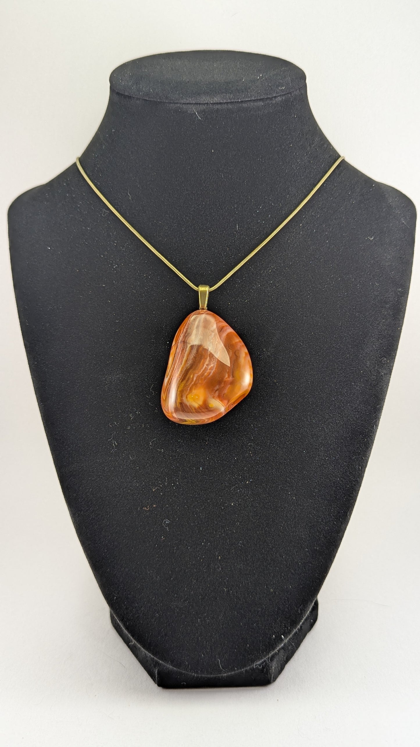 Carnelian Bahia Agate Pendant