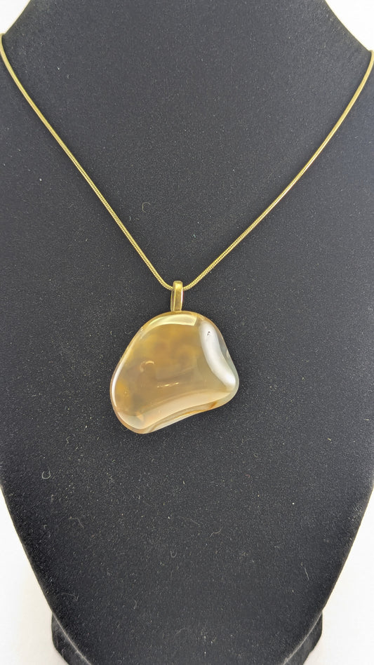 Banded Smoky Agate Pendant