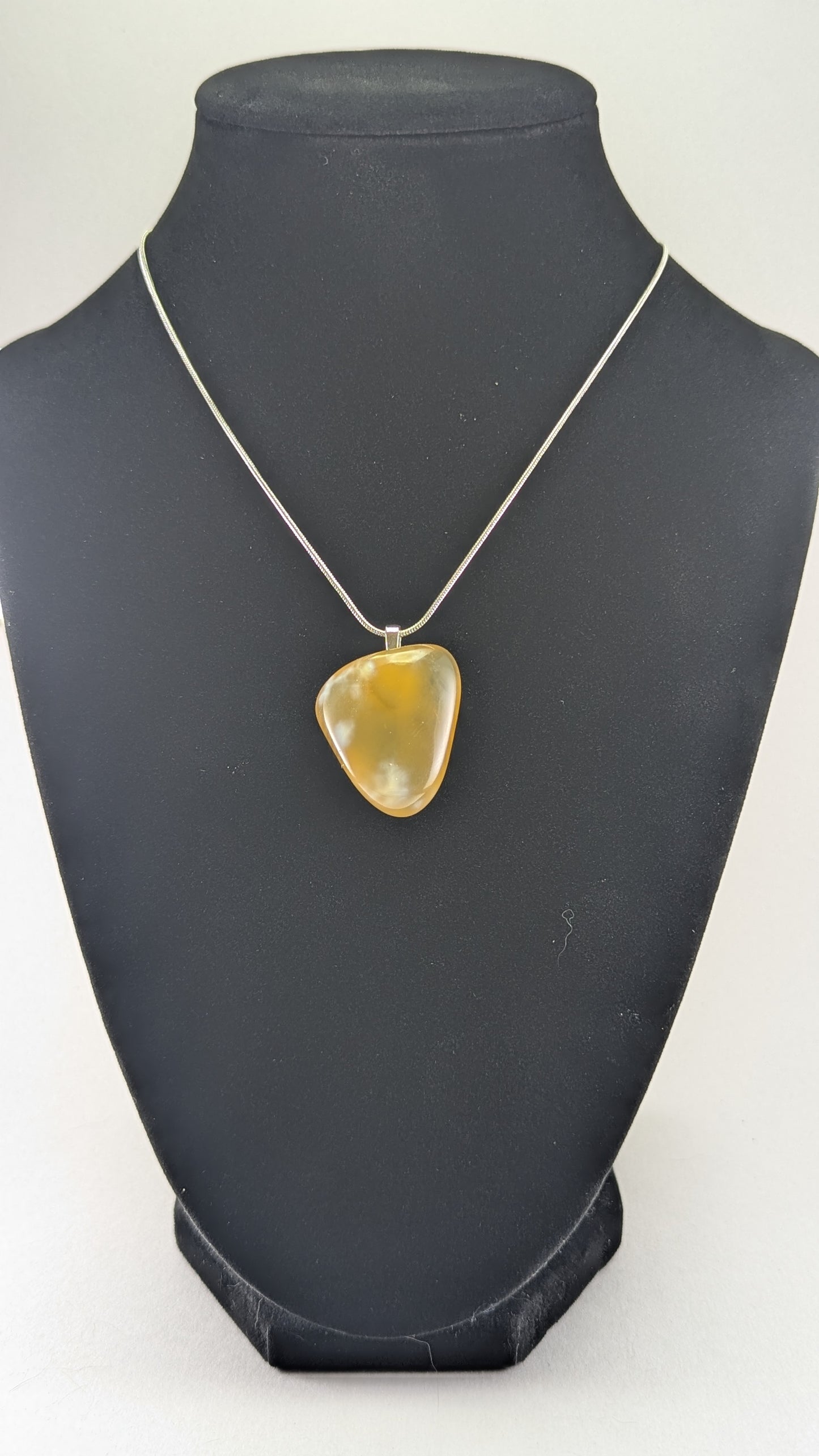 Yellow Chalcedony Pendant