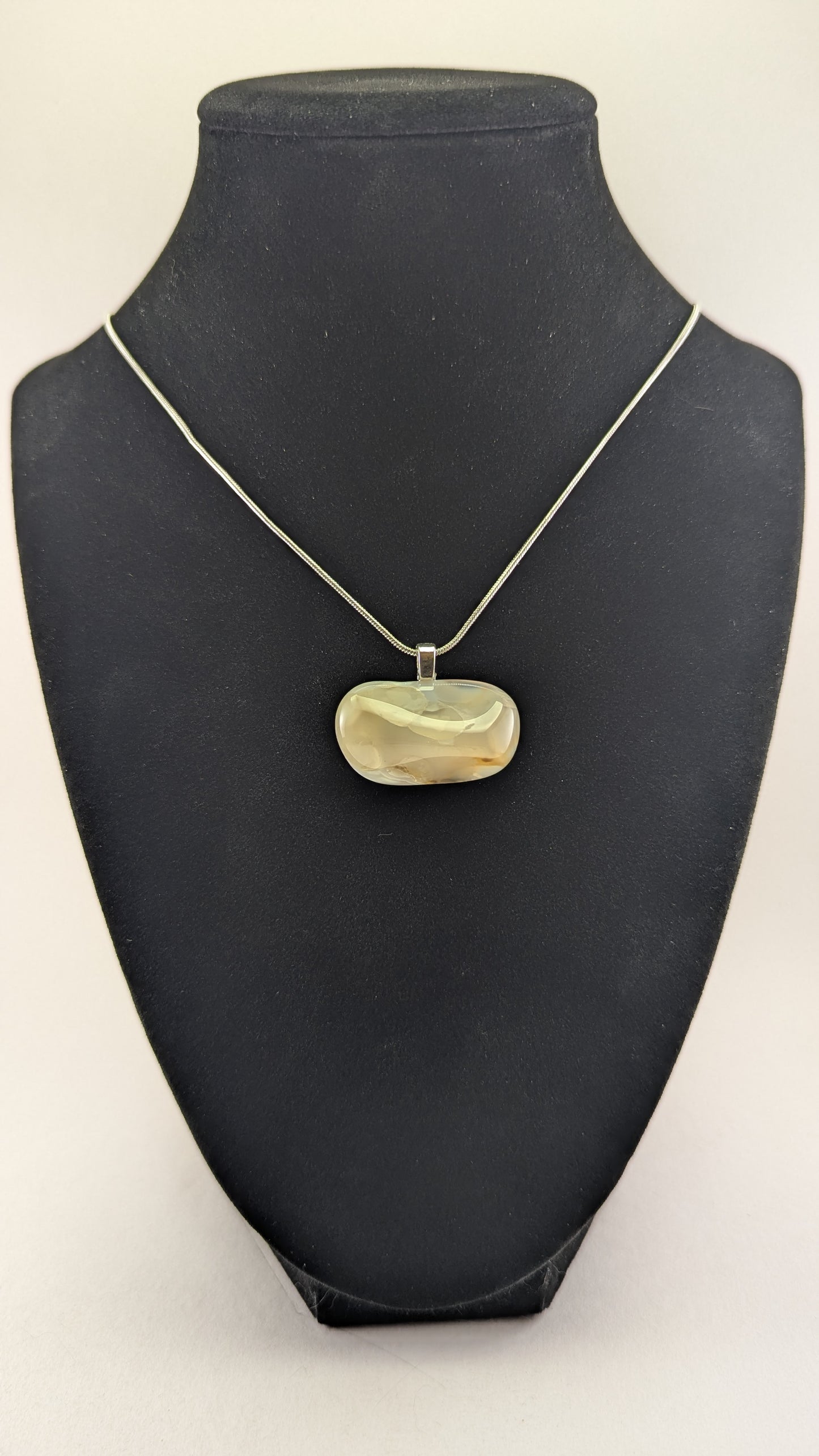 Cloudy Agate Pendant