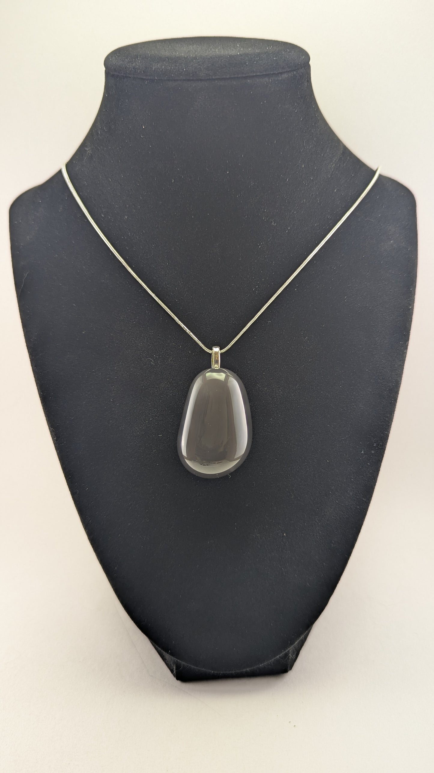 Black Chalcedony Pendant