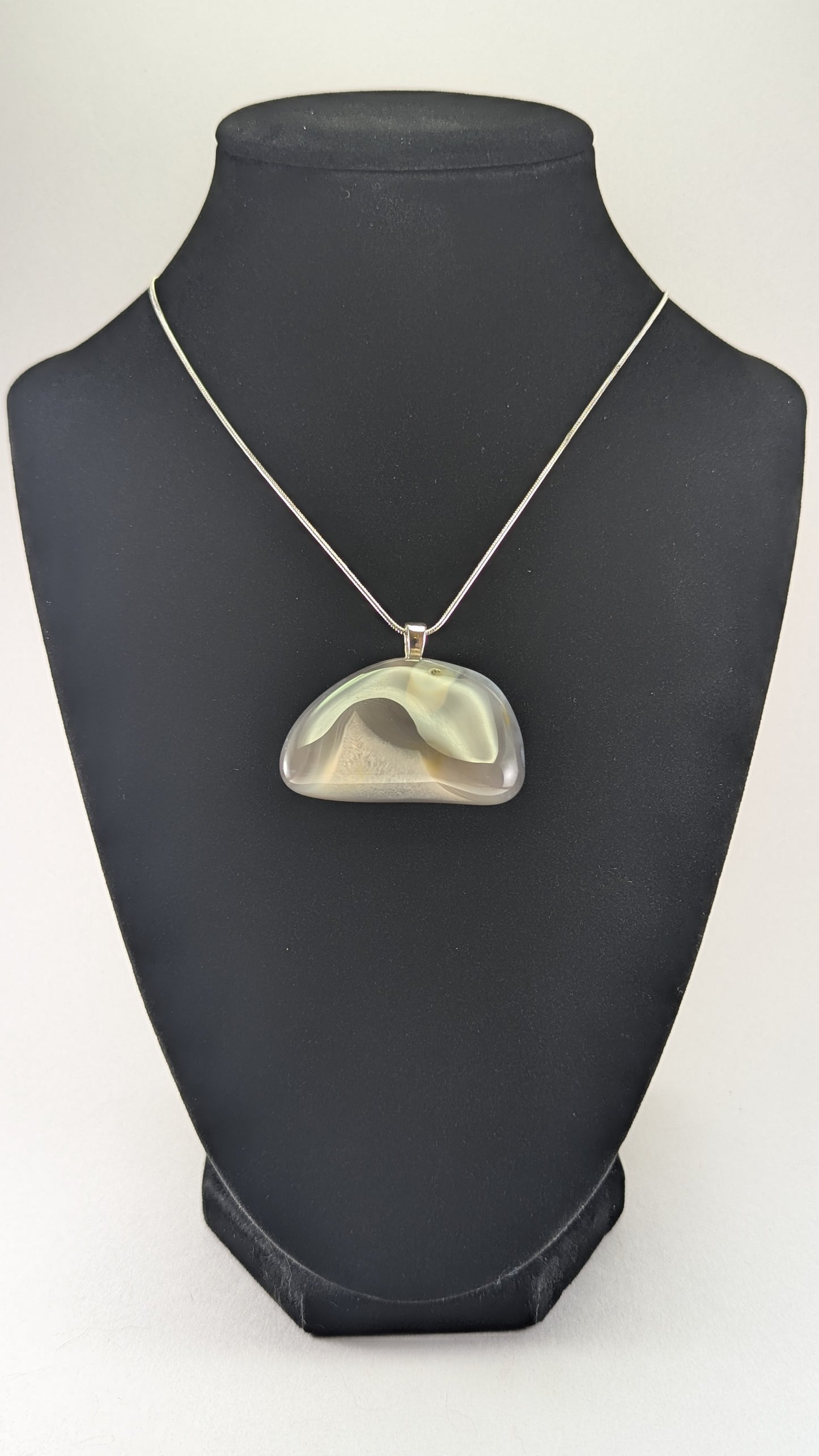 Tube Agate Pendant