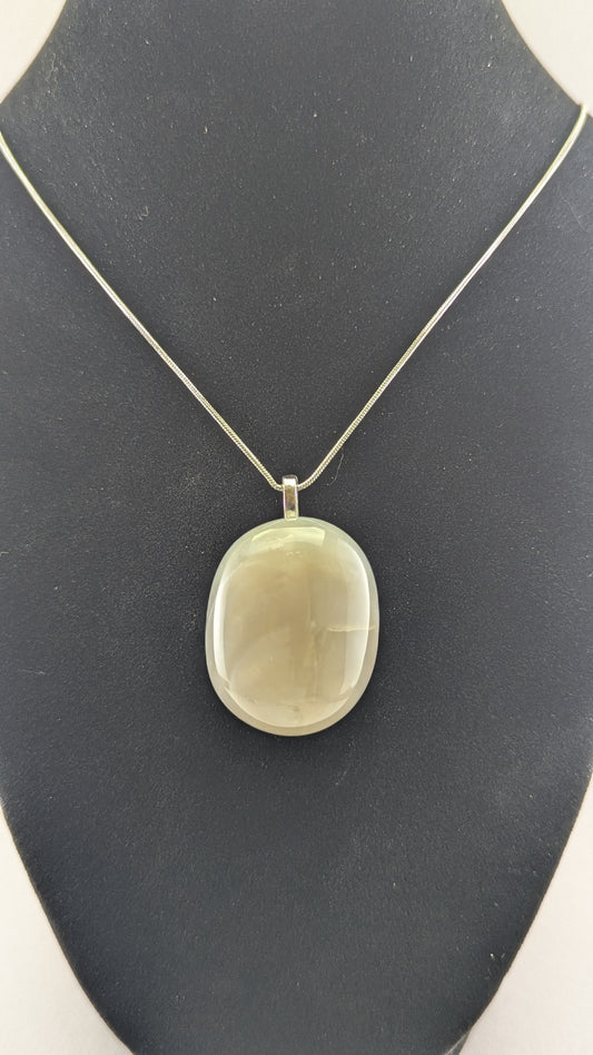 Balanced Earth-Tone Botswana Agate Pendant Necklace