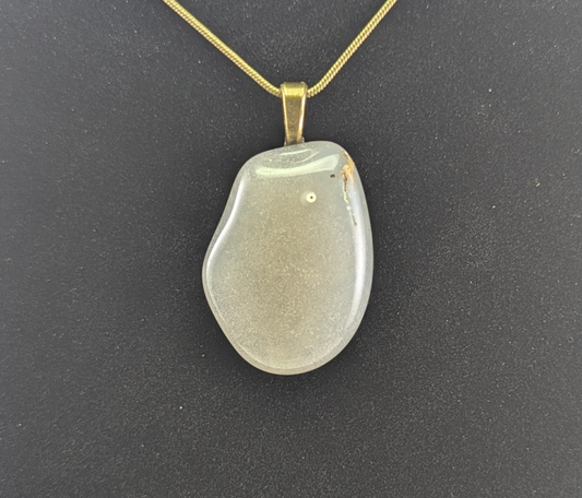 Cloudy Tube Quartz Pendant