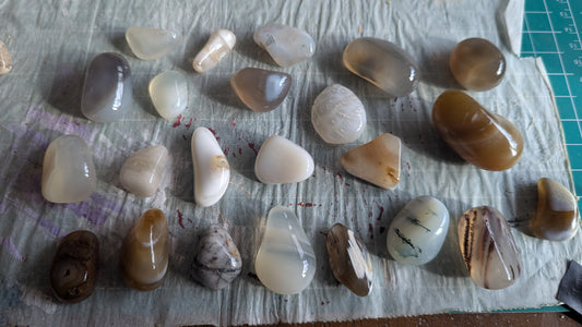 Botswana Agate Tumbling Mix - One Pound