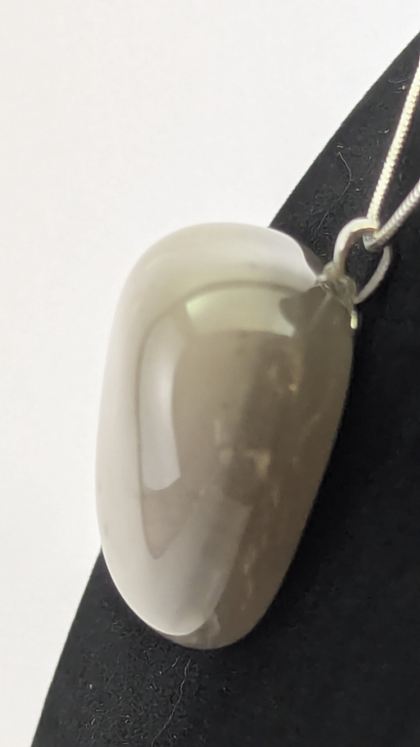 Cloudy Waterline Agate Pendant