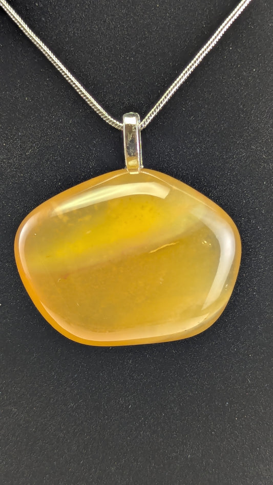 Yellow Agate Pendant