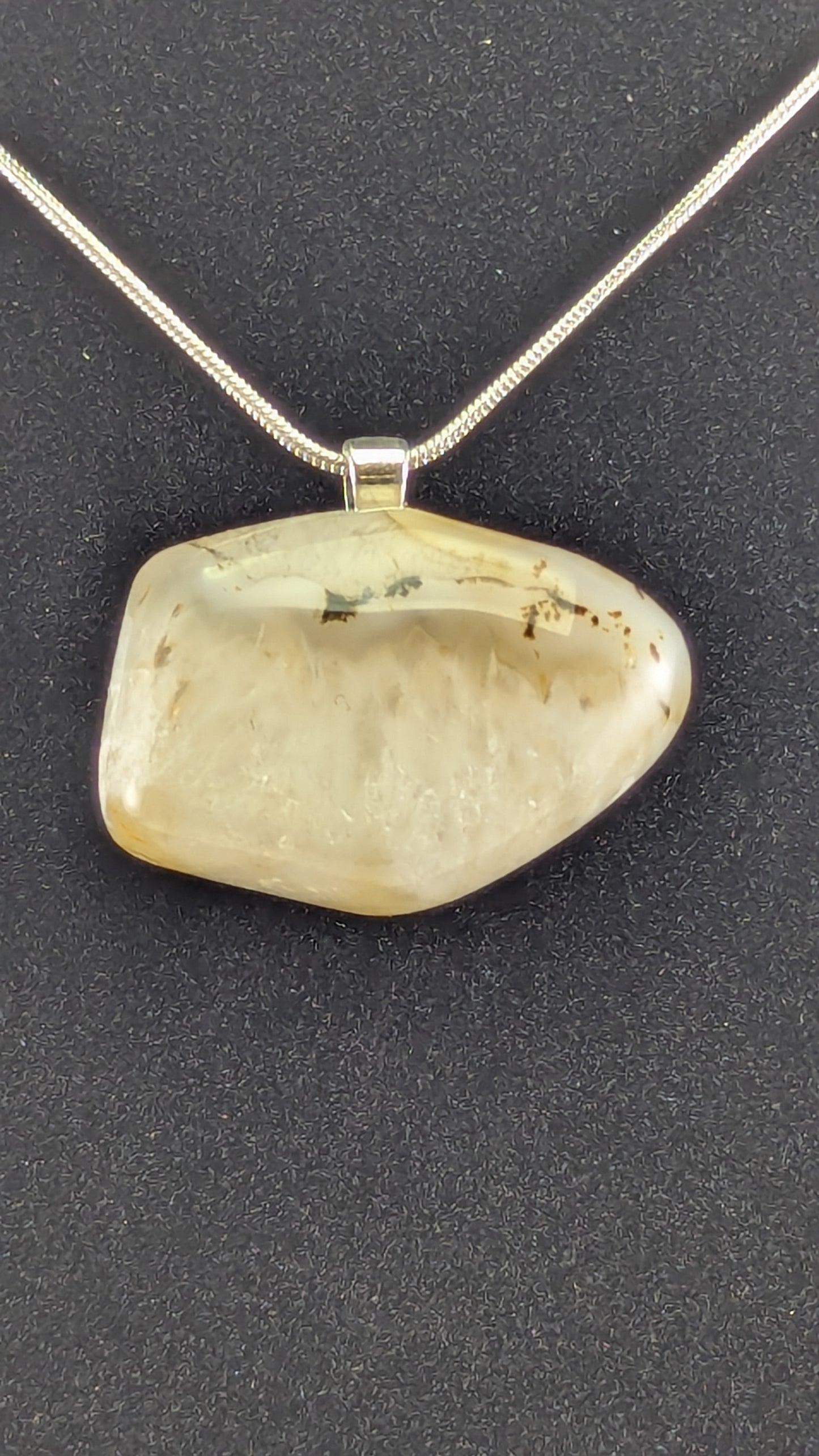 Cloudy Agate Pendant