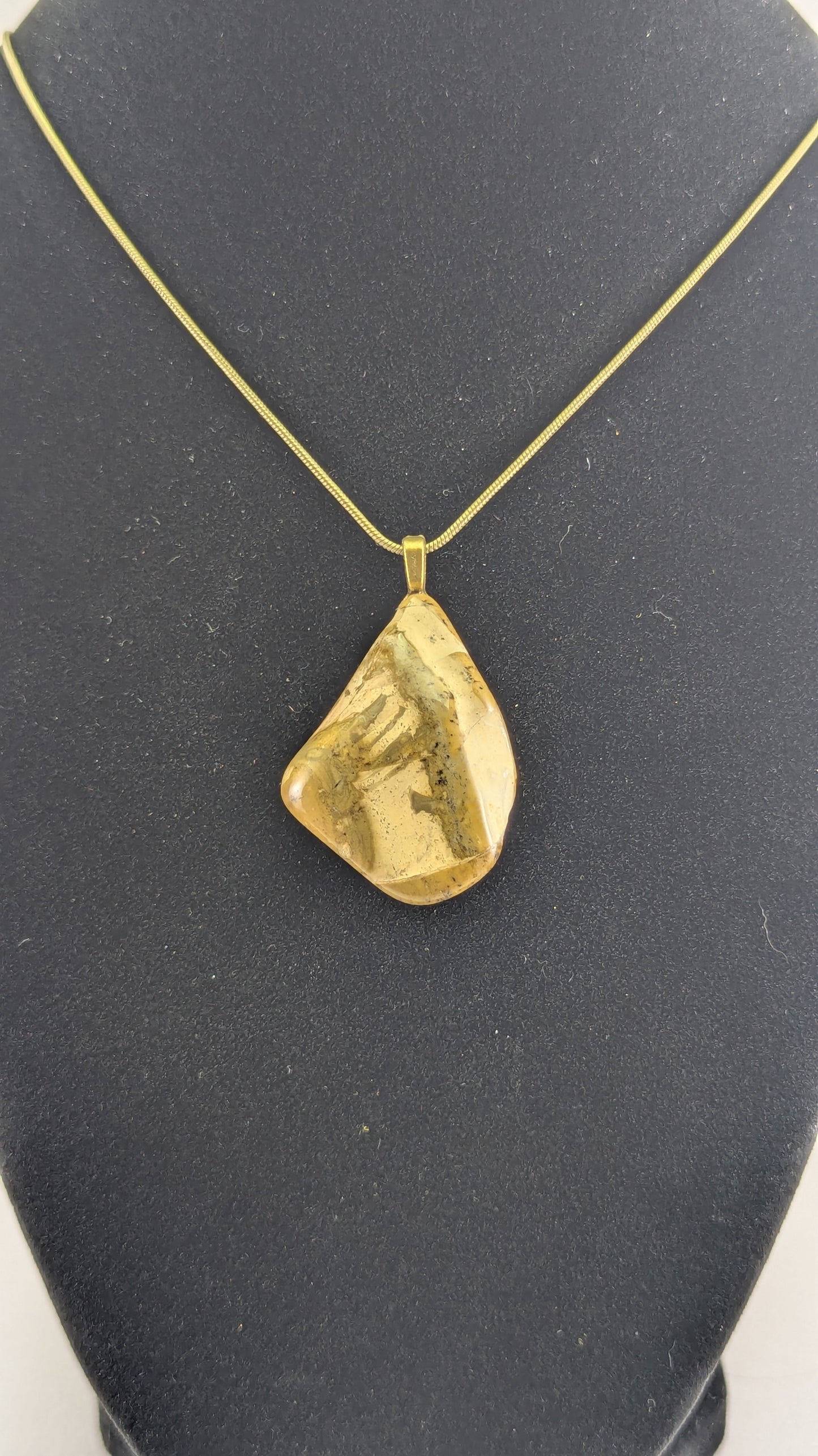 Green Jasper Sandstone Pendant