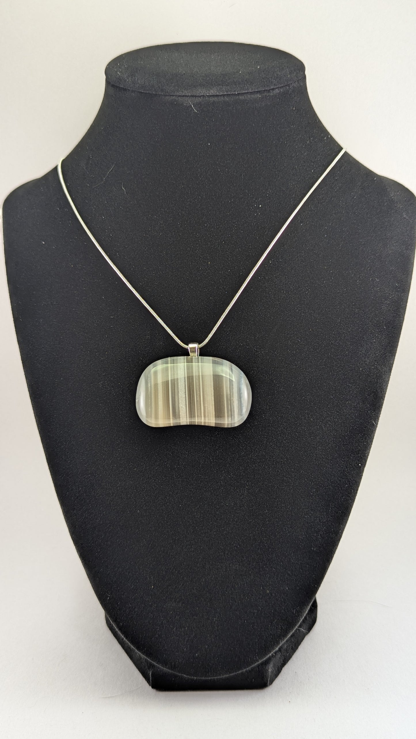 Onyx Waterline Agate Pendant