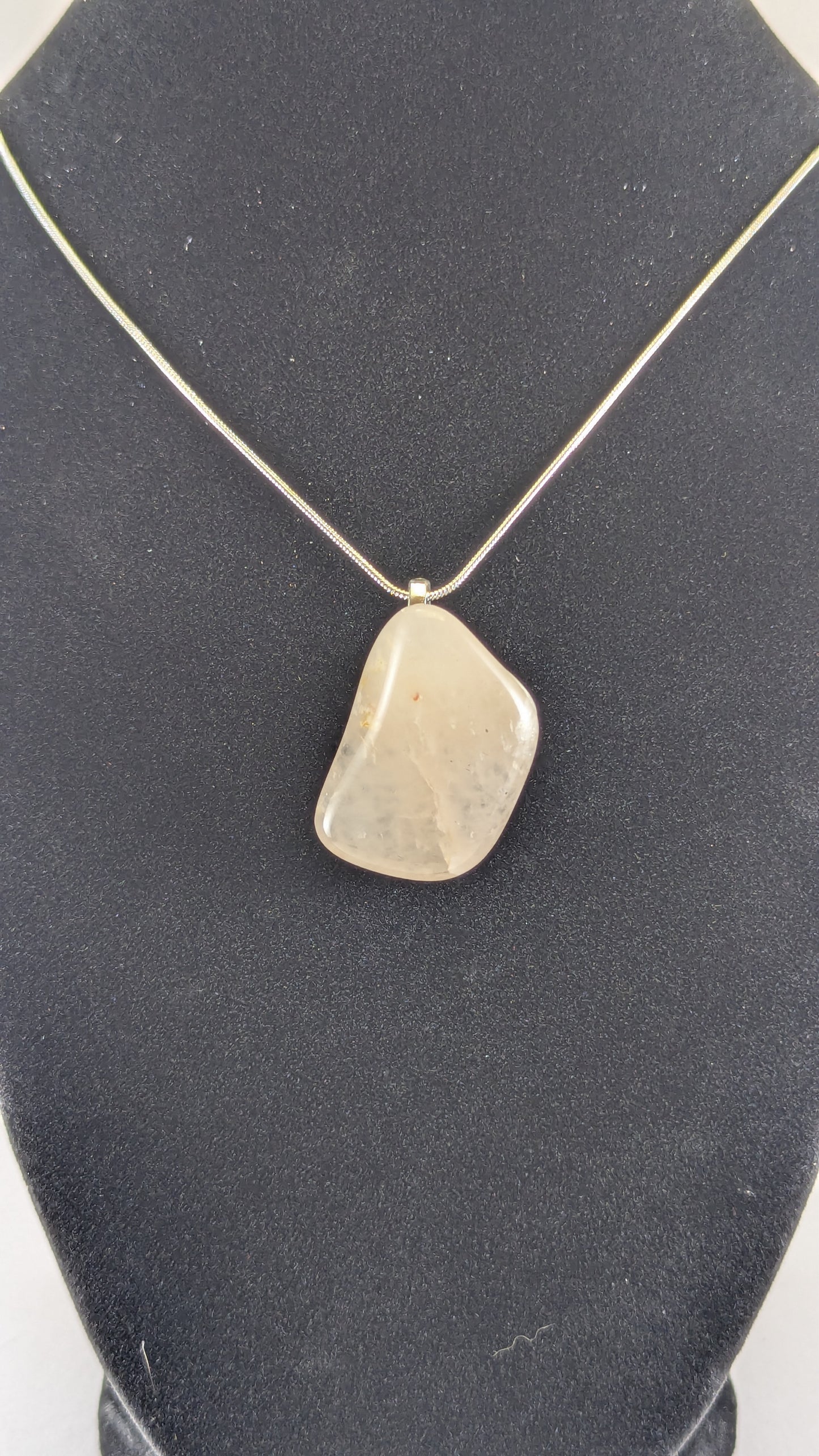 Luminescent Milky Quartz Pendant