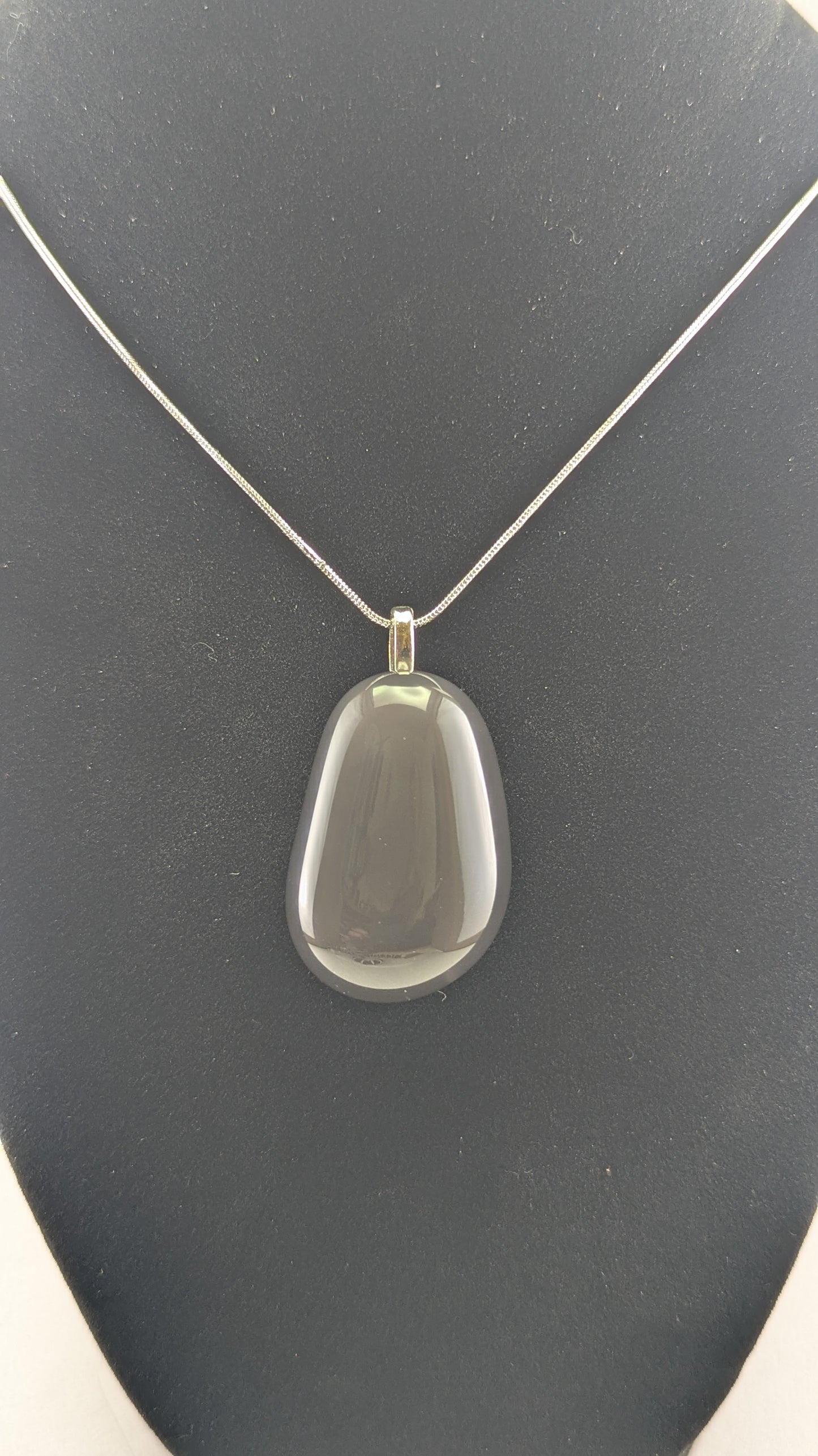 Black Chalcedony Pendant