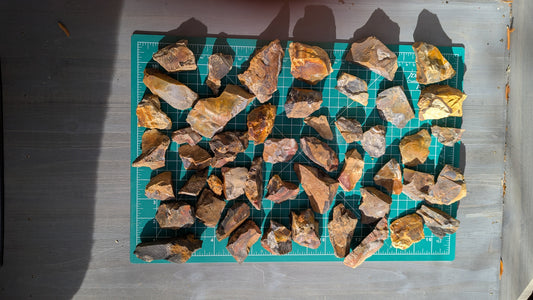 Small Rainbow Flint - Raw Ohio Flint Ridge Flint Pieces