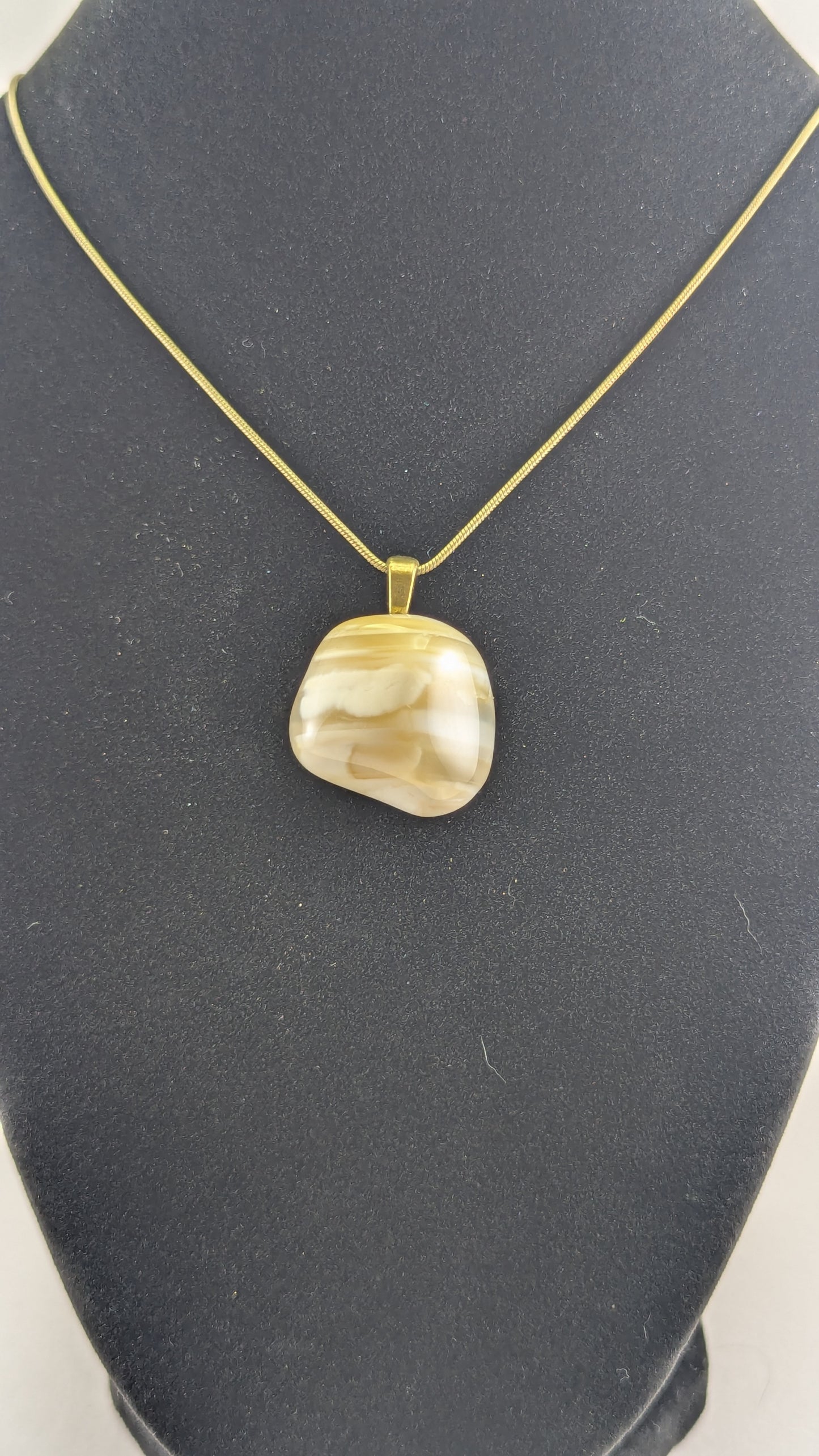 Milky Banded Agate Pendant