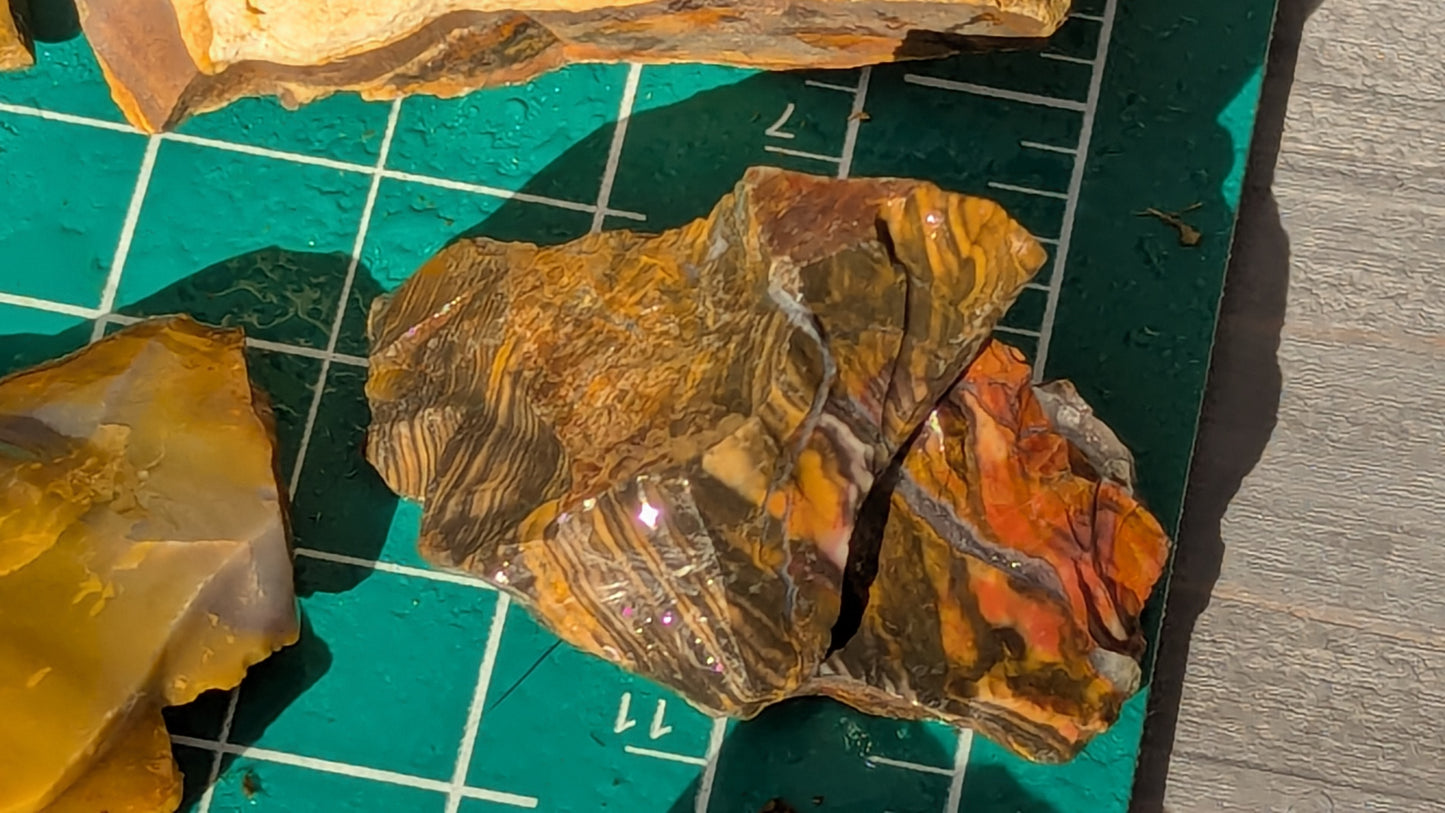 Small Rainbow Flint - Raw Ohio Flint Ridge Flint Pieces