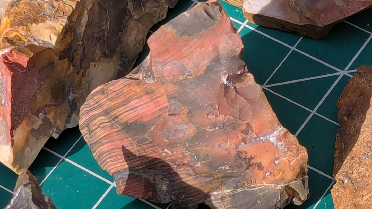 Small Rainbow Flint - Raw Ohio Flint Ridge Flint Pieces