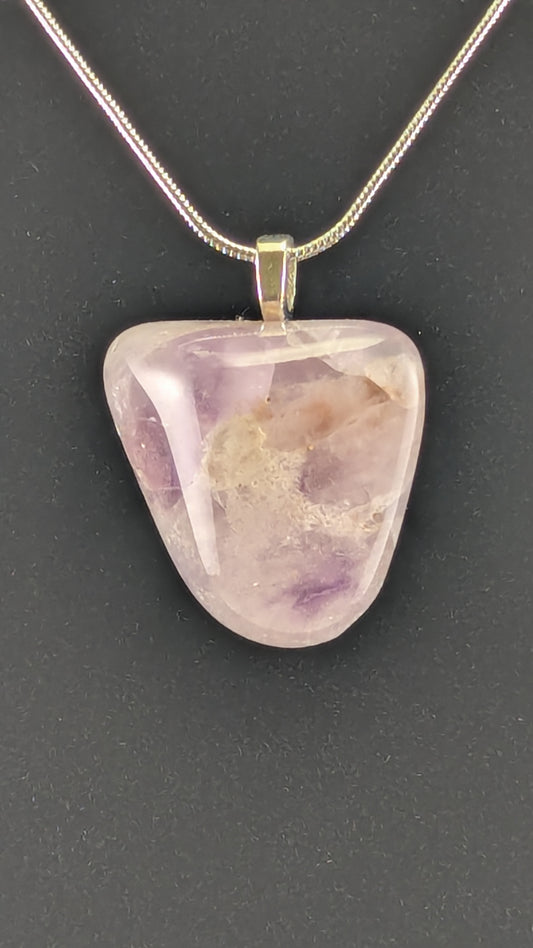 Tumbled Amethyst Pendant