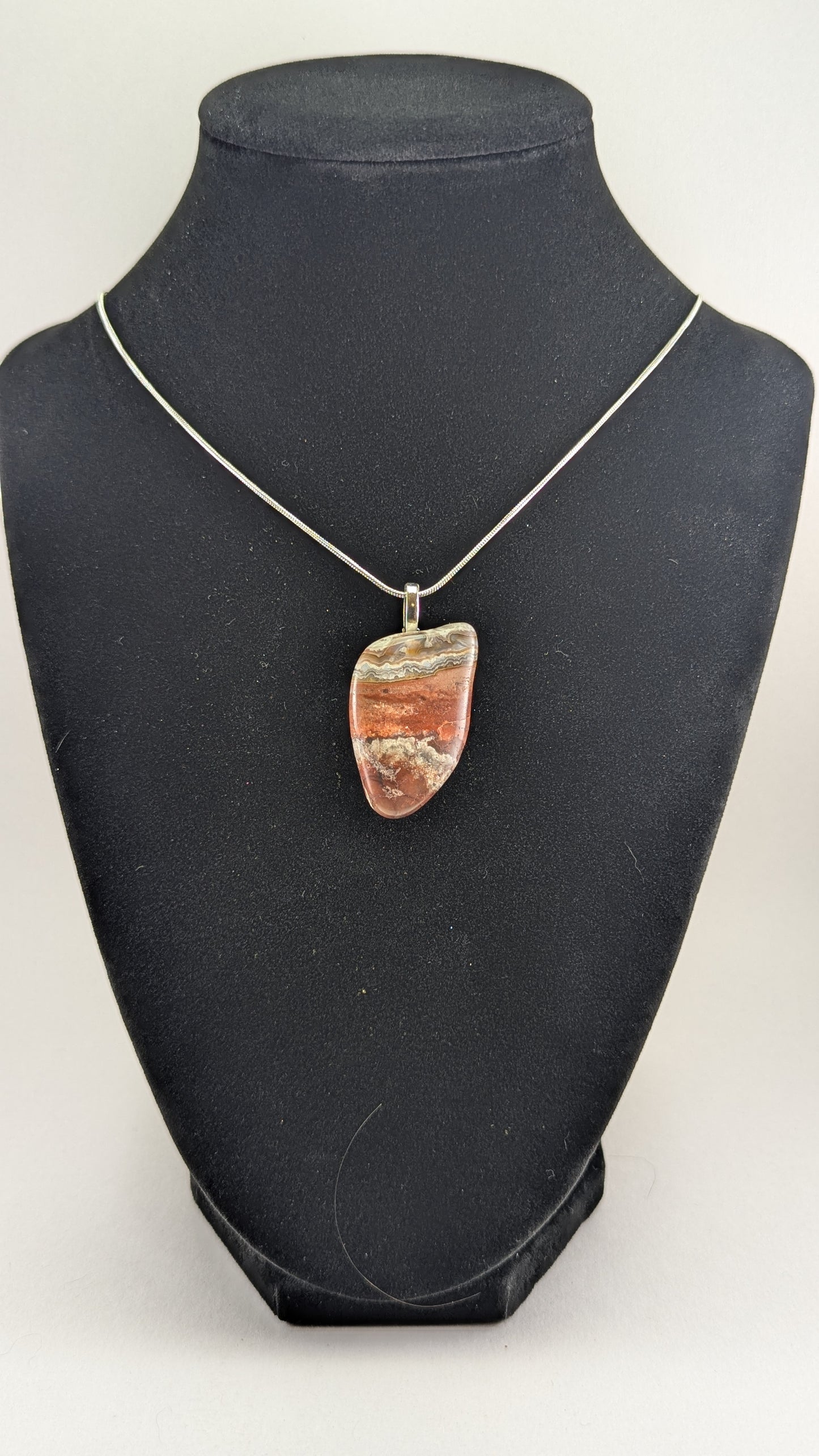 Painted Jasper Pendant