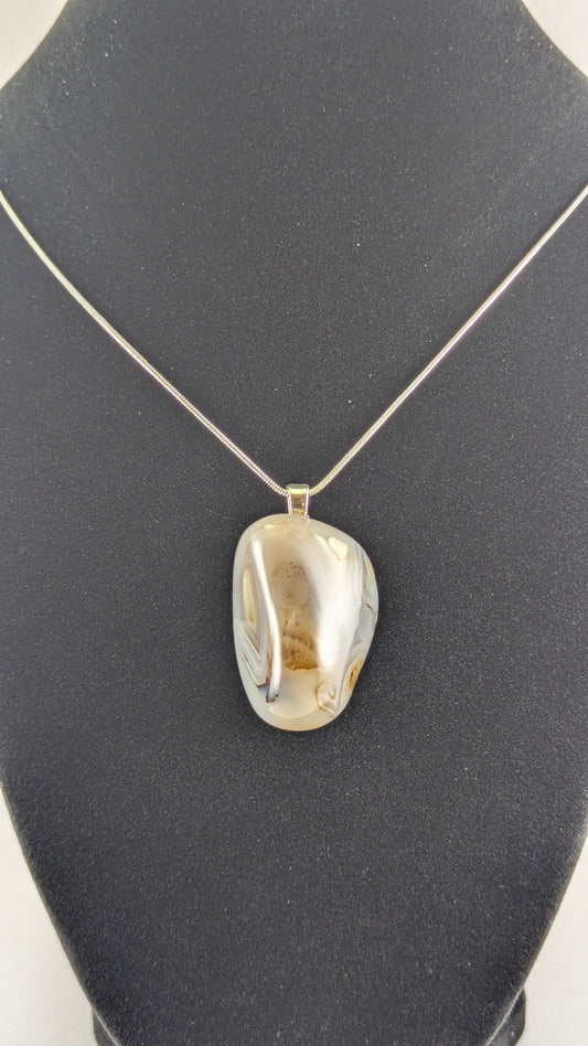 Blue Agate Pendant