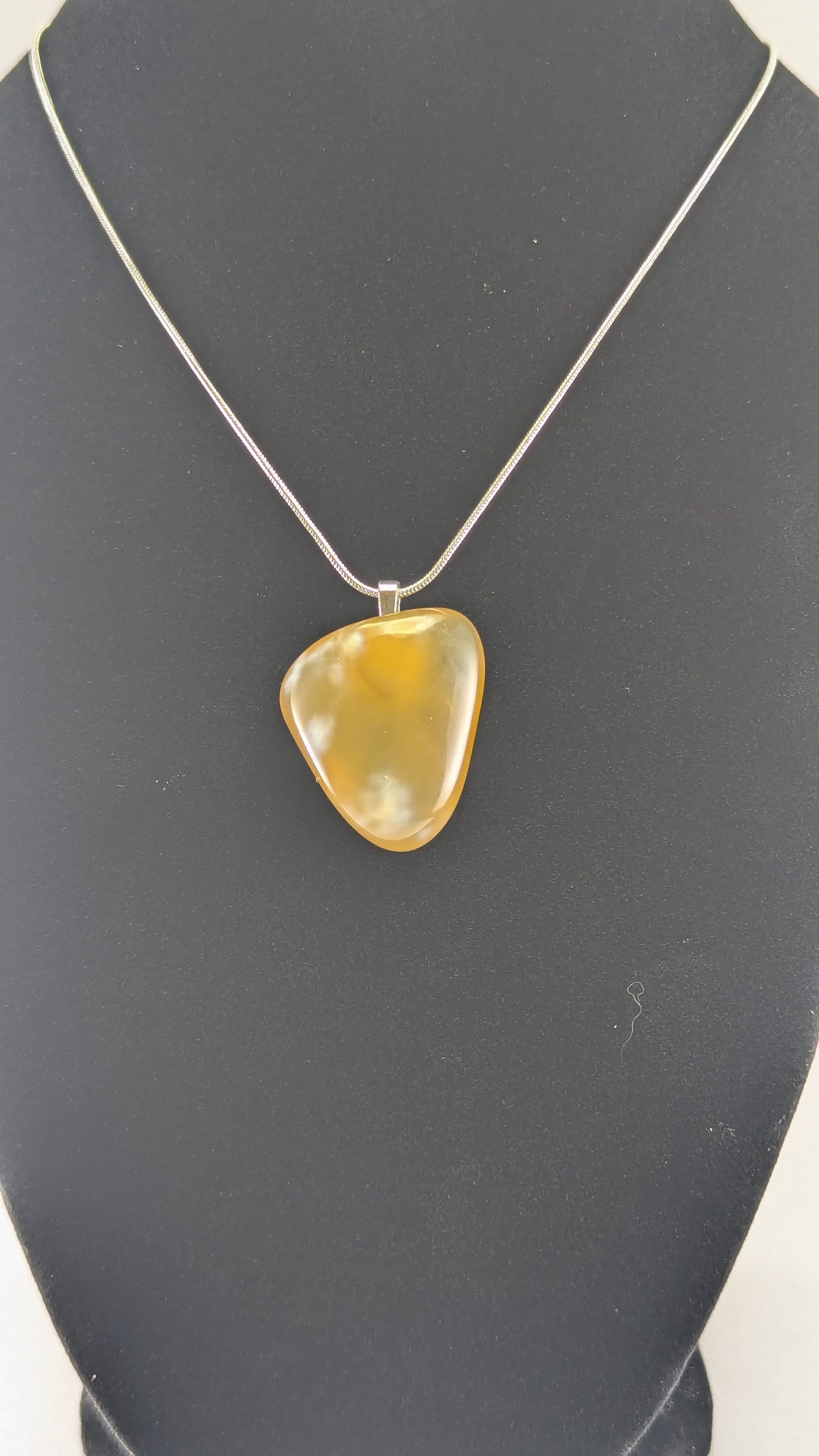 Yellow Chalcedony Pendant