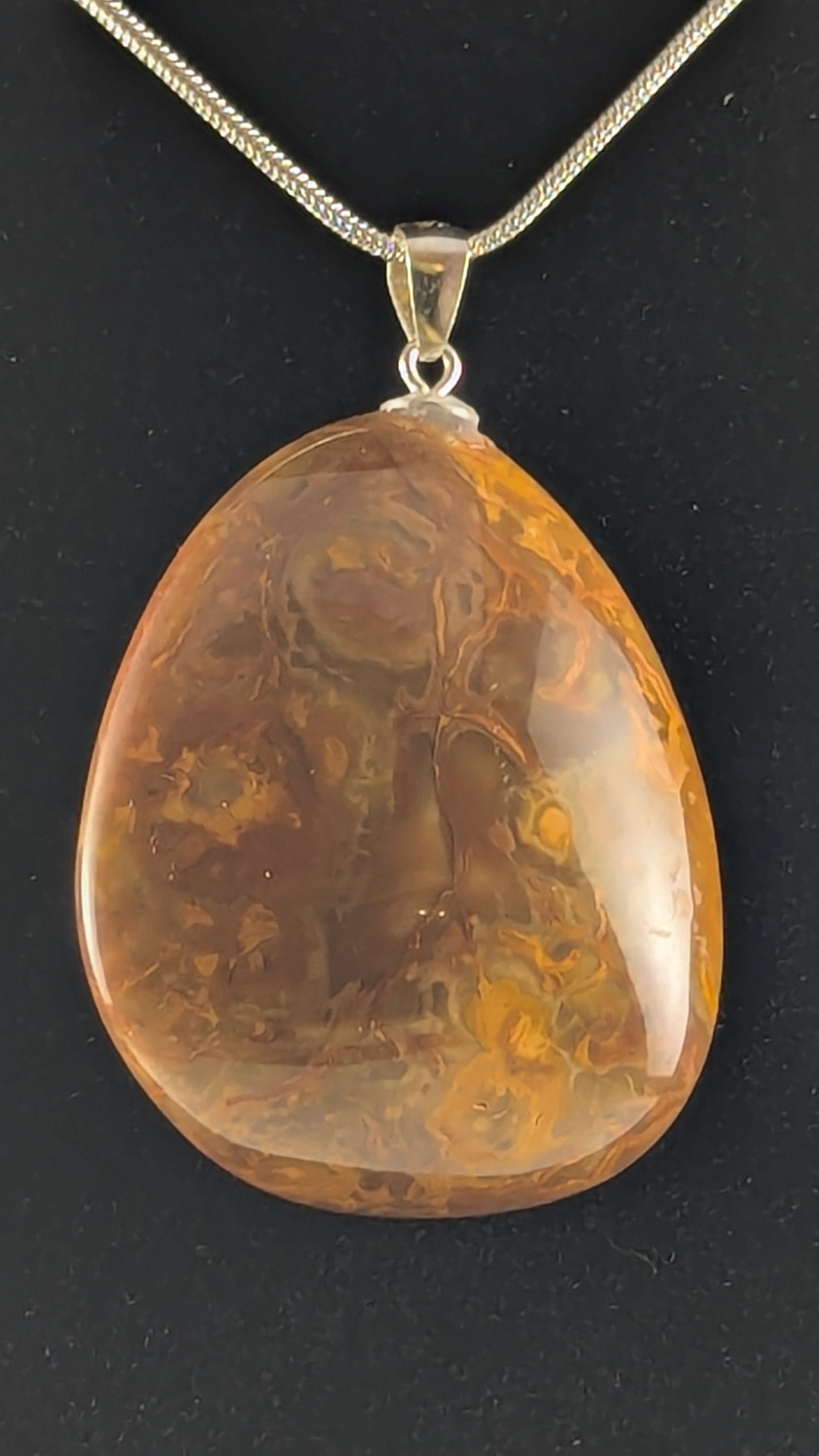 Reversible Bahia Agate Pendant