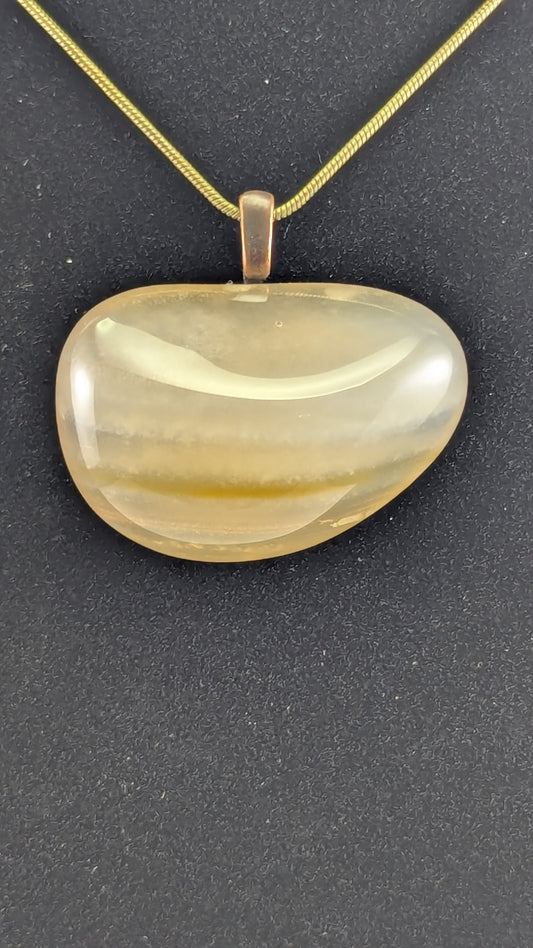 Cloudy Agate Pendant