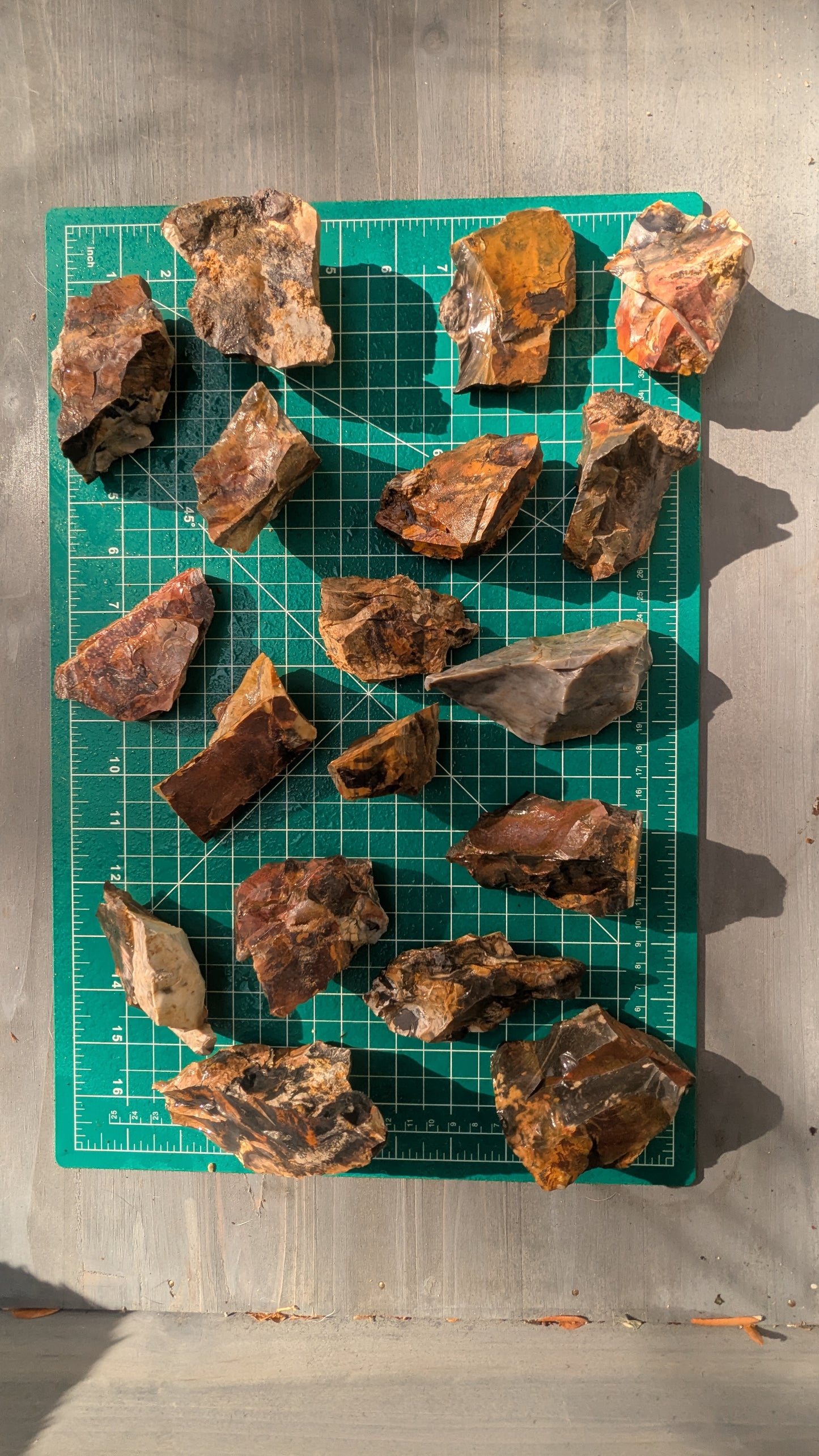 Medium Rainbow Flint - Raw Ohio Flint Ridge Flint Pieces