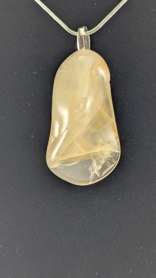 Tumbled Quartz Pendant