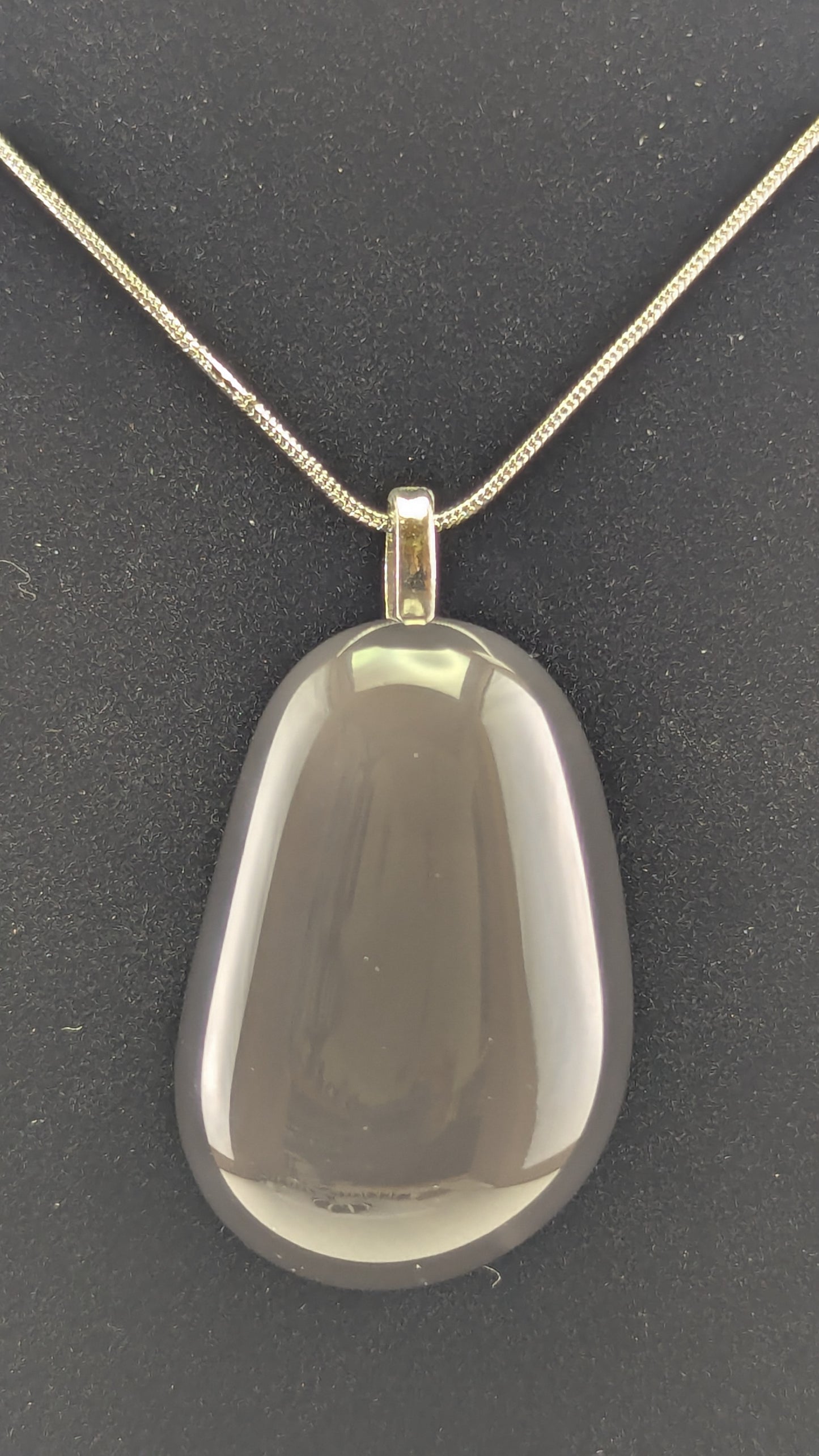 Black Chalcedony Pendant