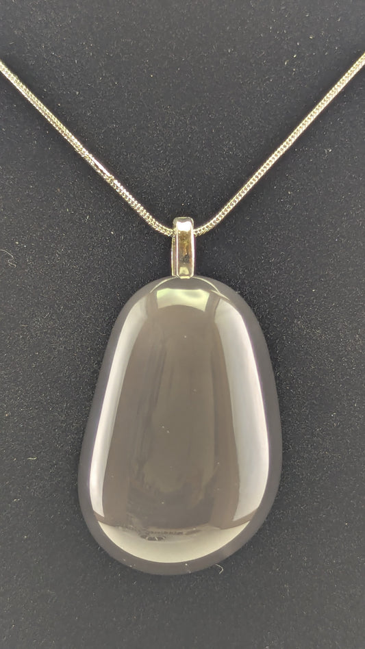 Black Chalcedony Pendant