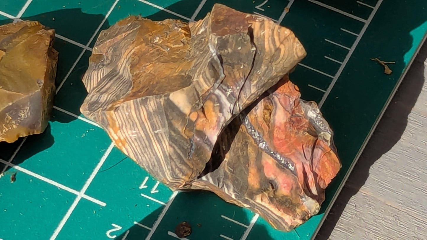 Small Rainbow Flint - Raw Ohio Flint Ridge Flint Pieces