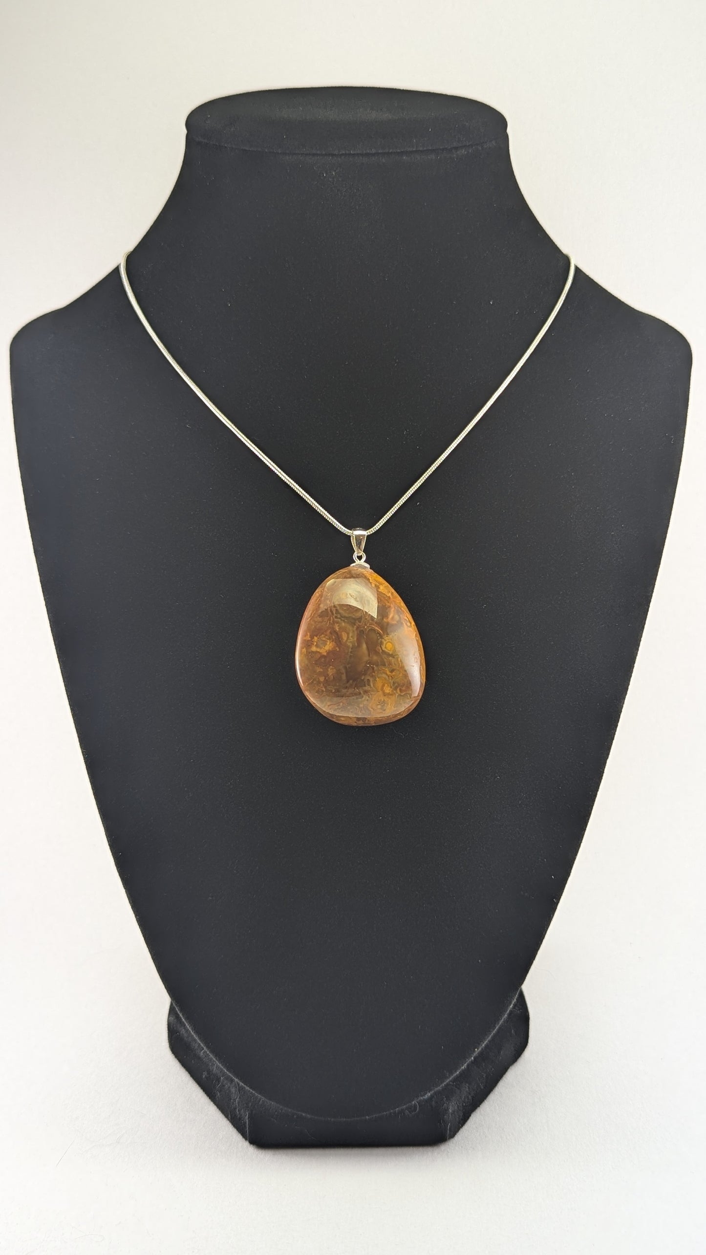 Reversible Bahia Agate Pendant