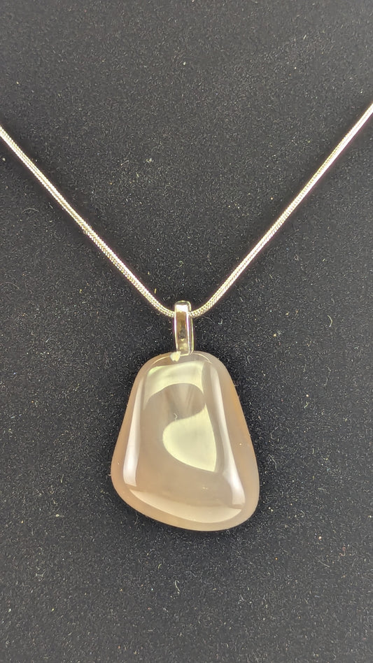 Smoky Chalcedony Pendant