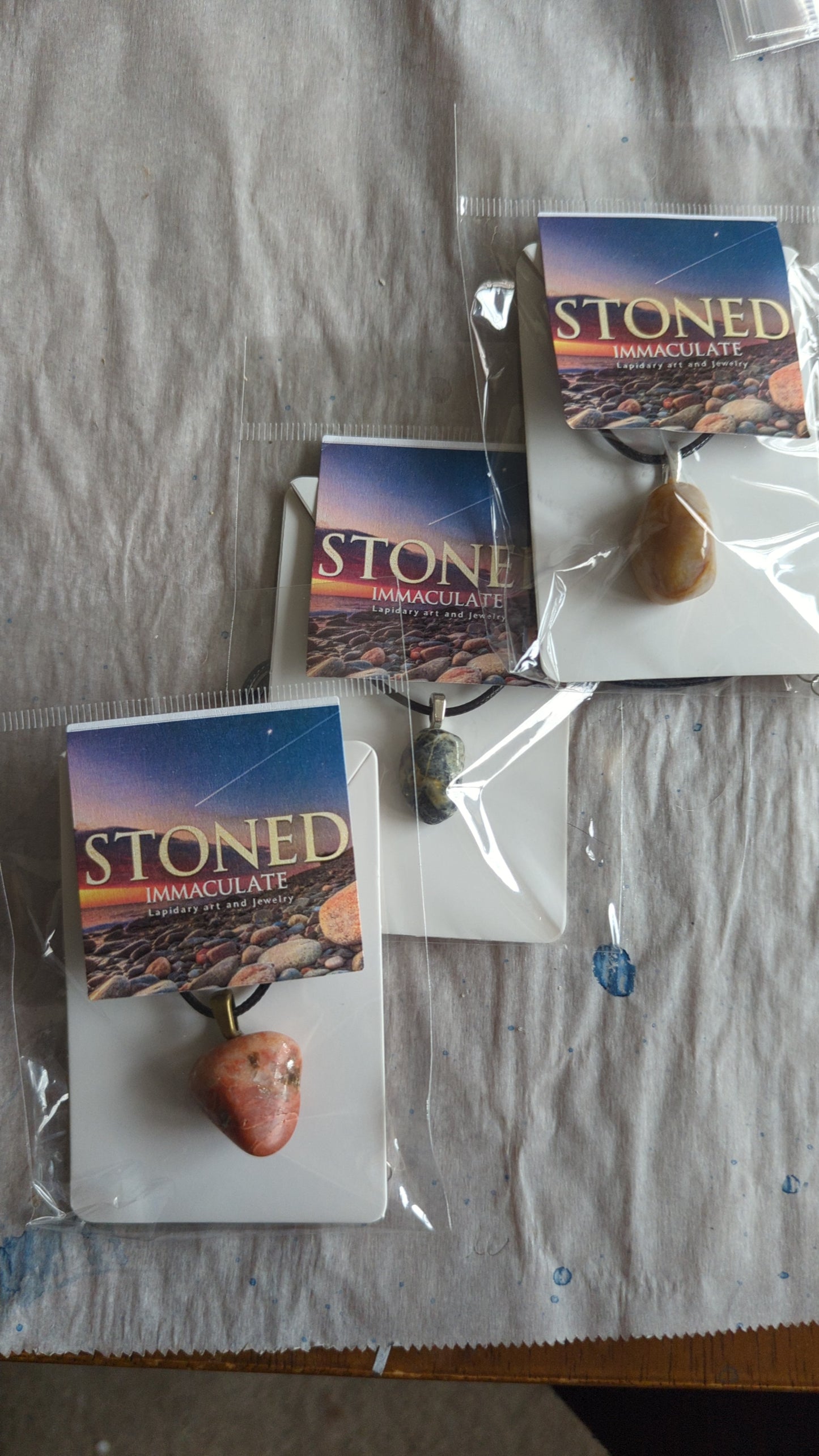 Carded Stone Pendant - 5