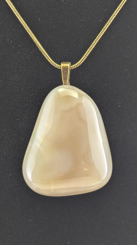 Smoky Waterline Agate Pendant
