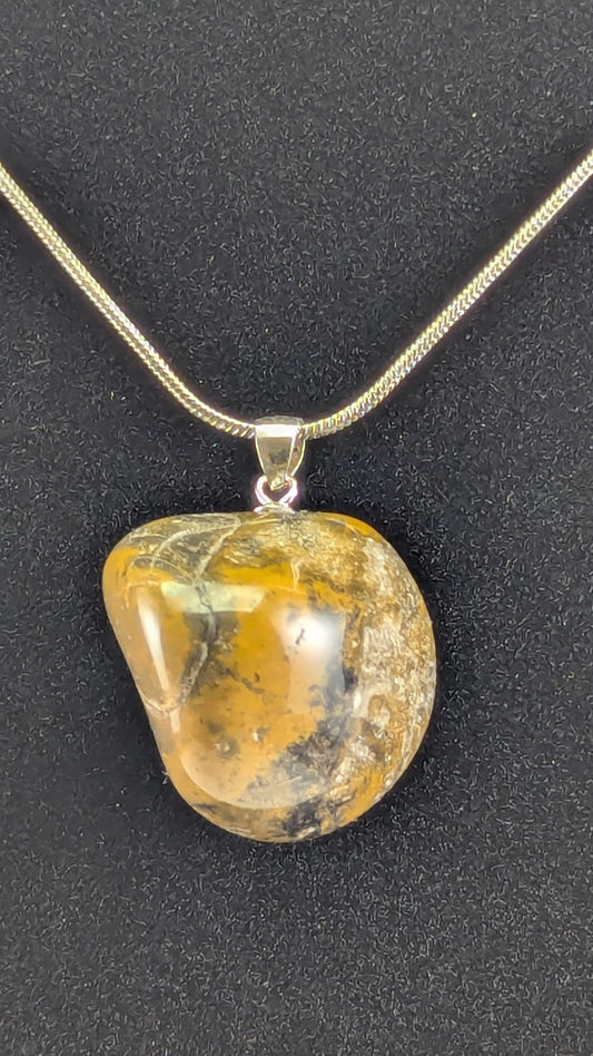 Jasper Conglomerate Pendant