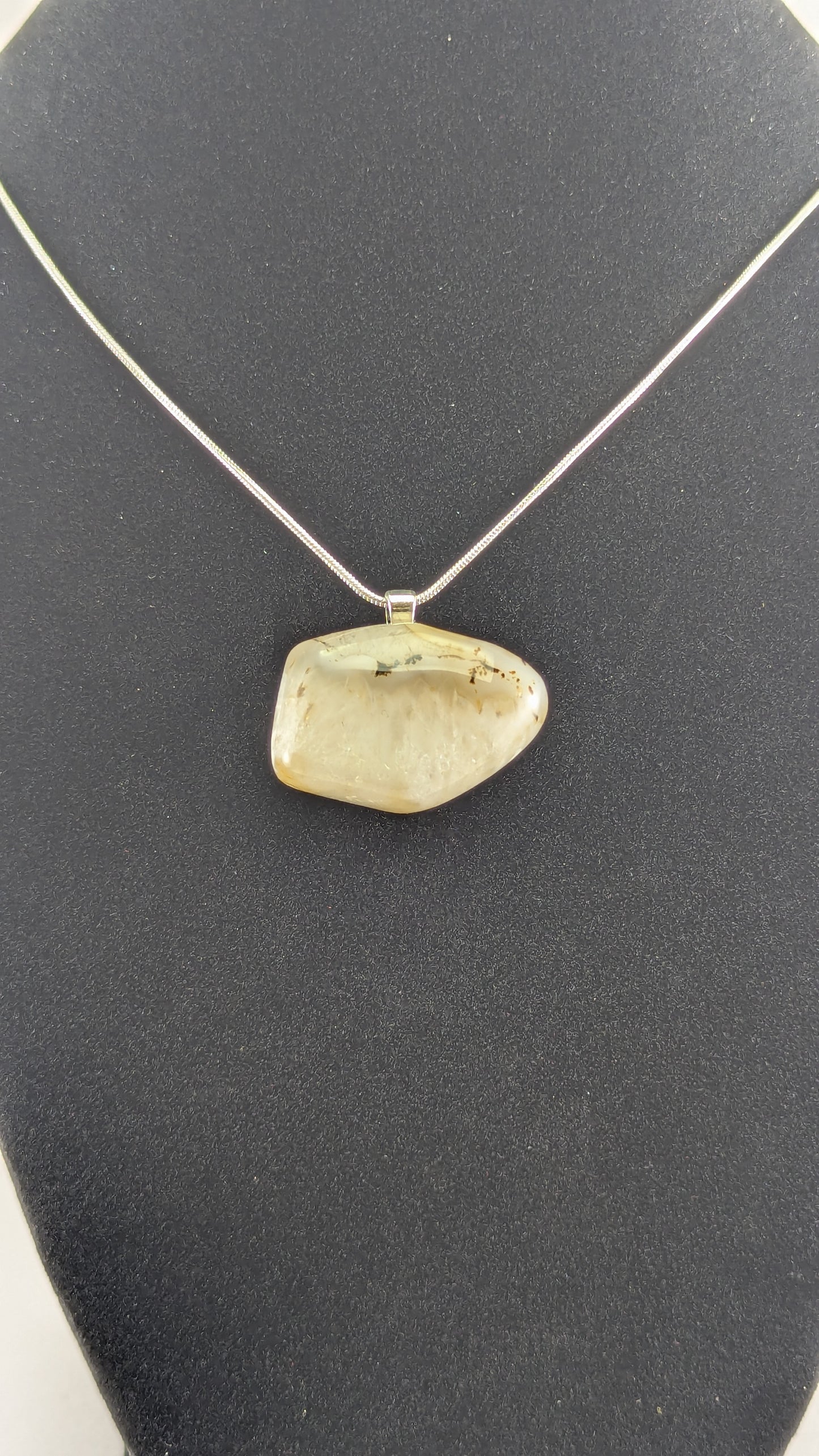 Cloudy Agate Pendant