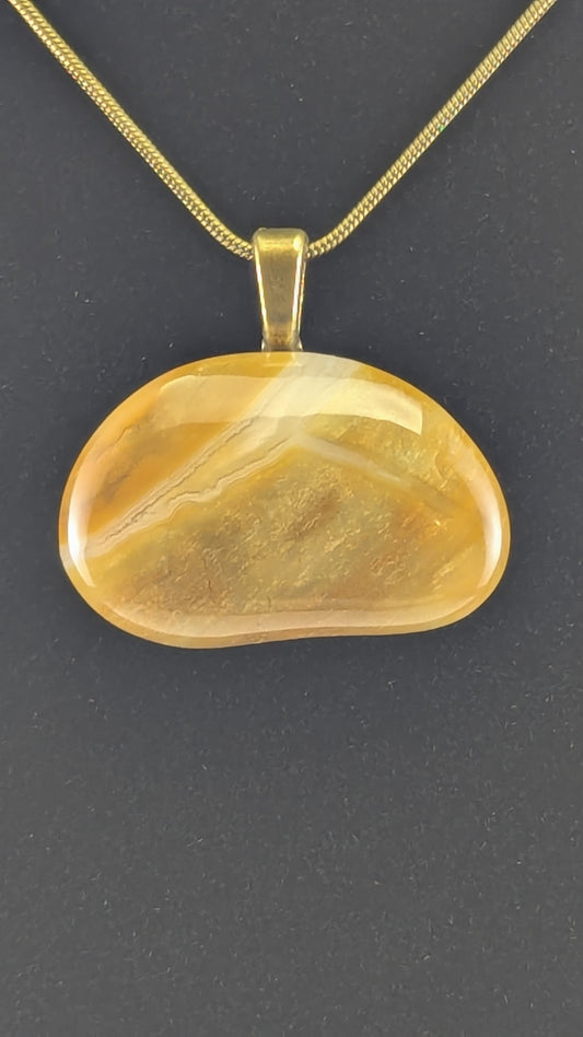 Yellow Agate Pendant