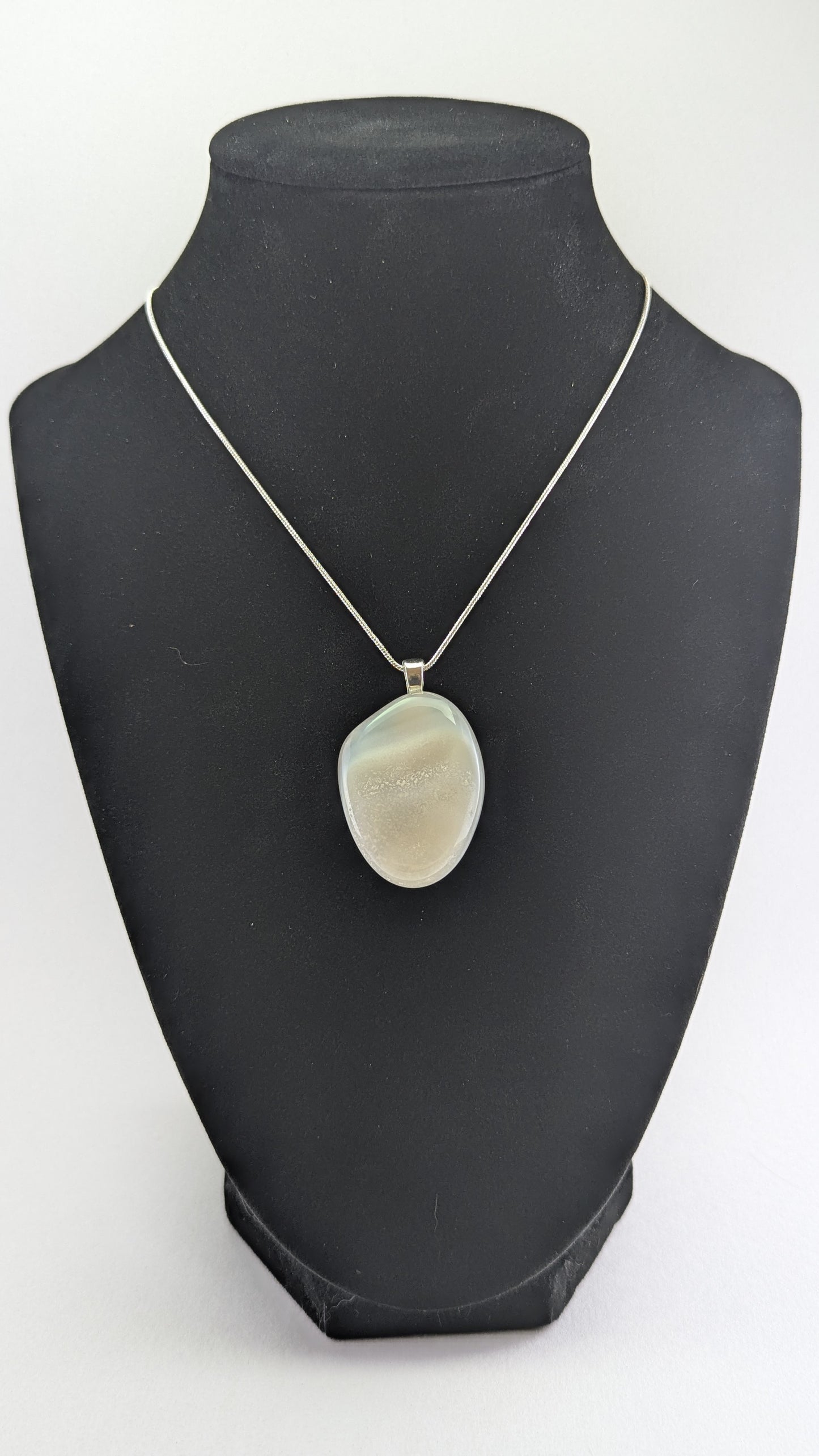 Stratified Horizon Agate Pendant