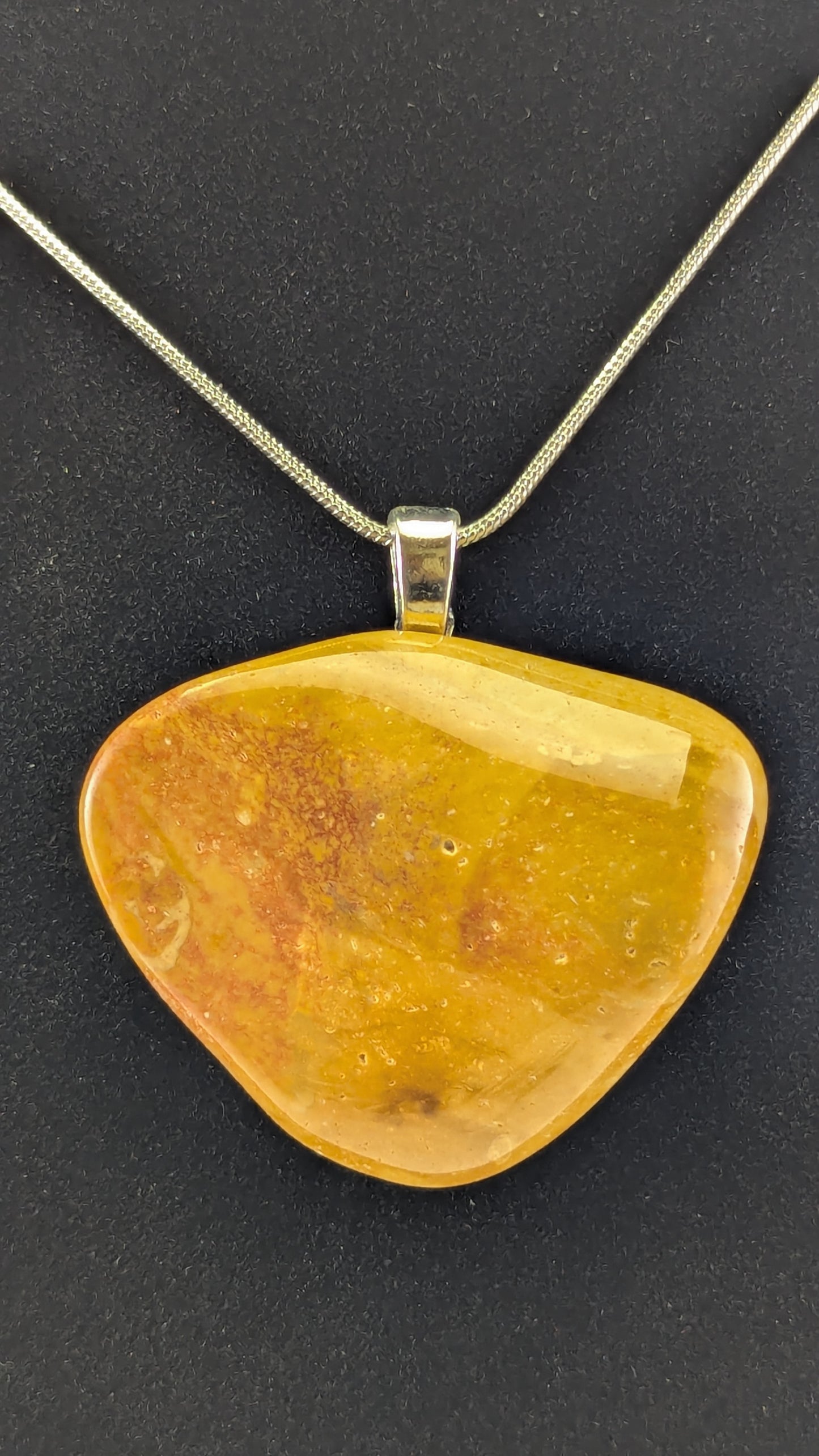 Ruddy Yellow Jasper Pendant