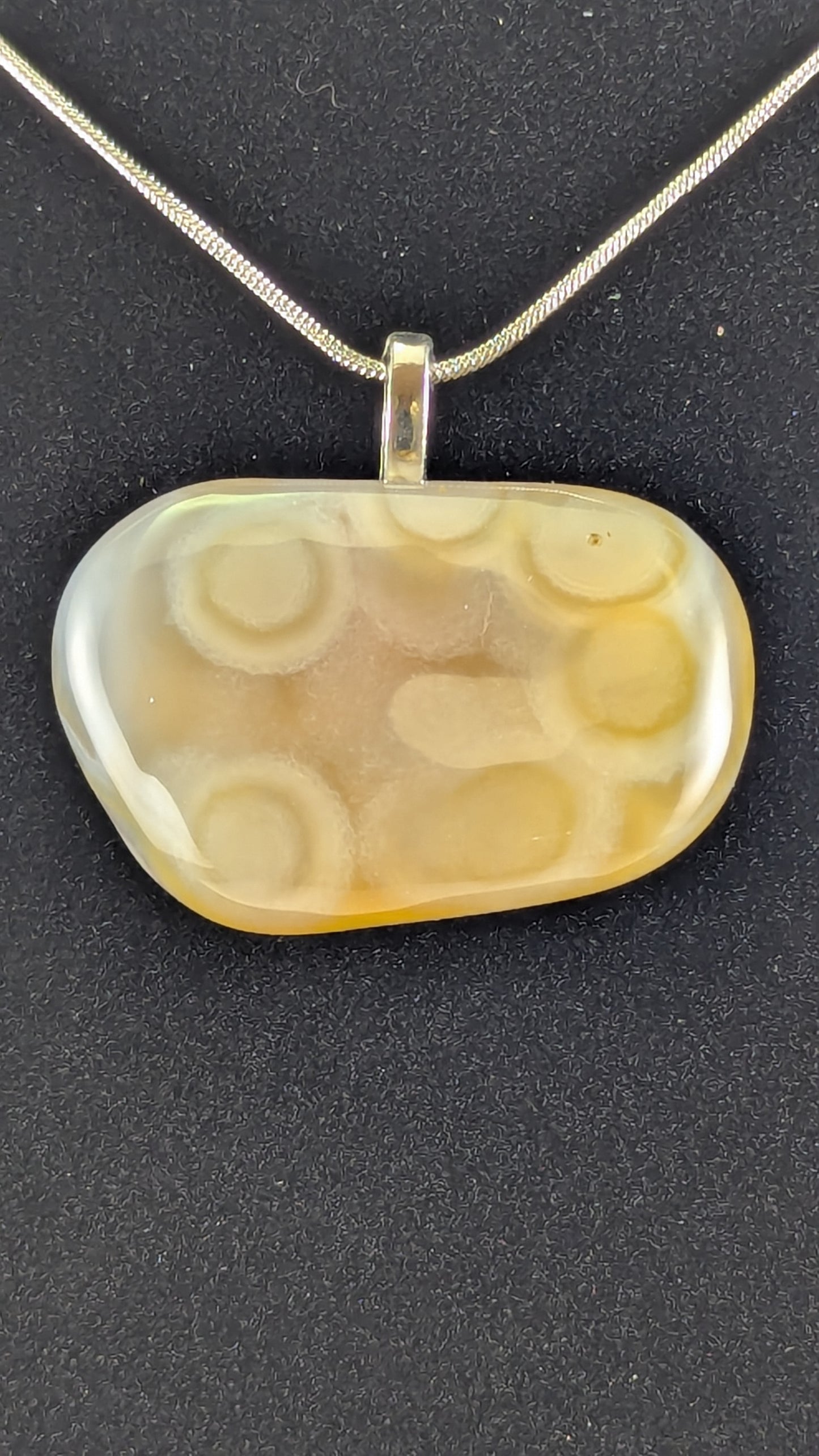 Cloudy Eye Agate Pendant