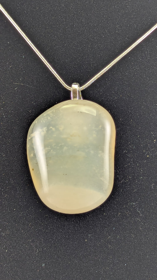 Milky Agate Pendant