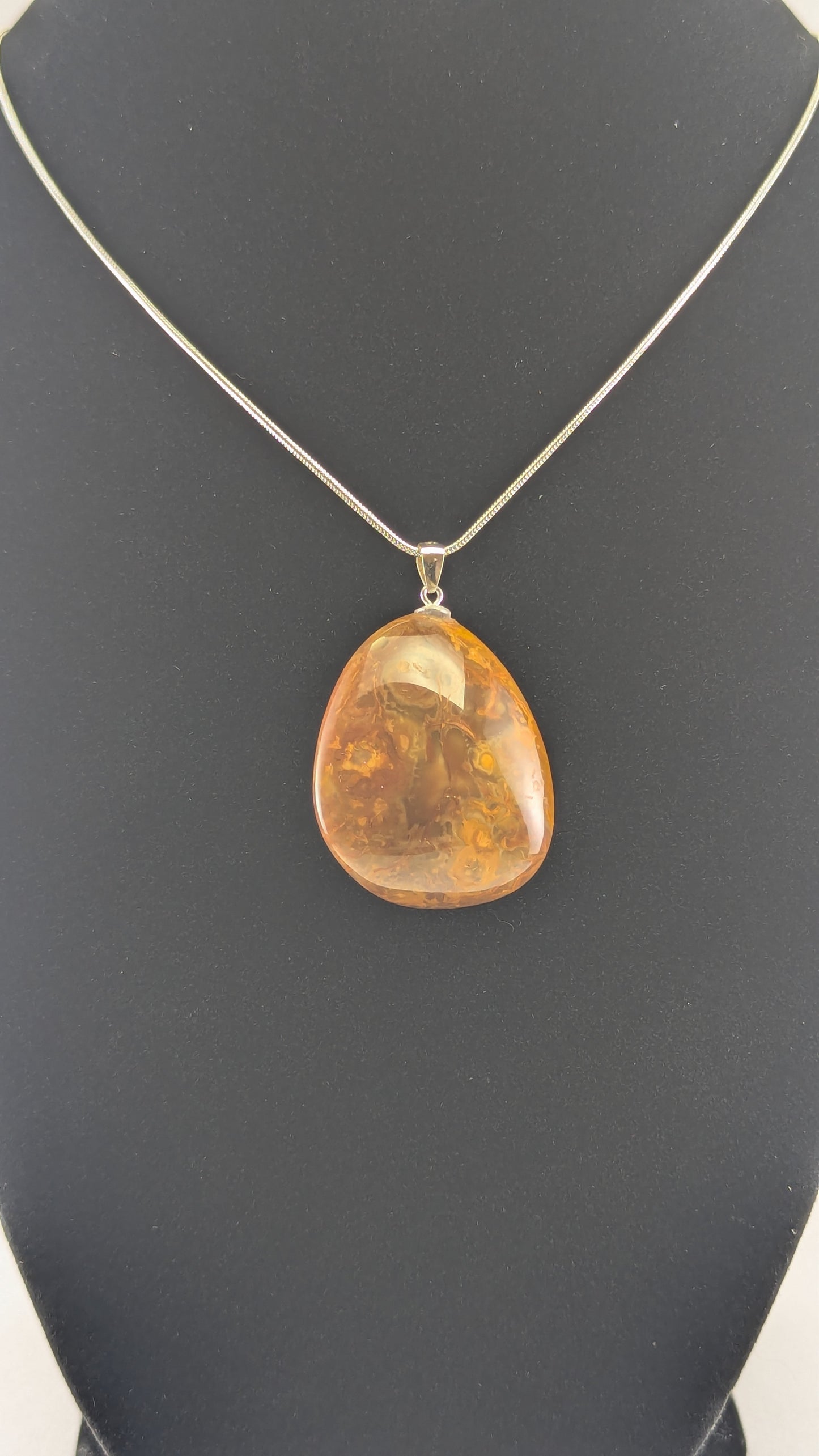Reversible Bahia Agate Pendant