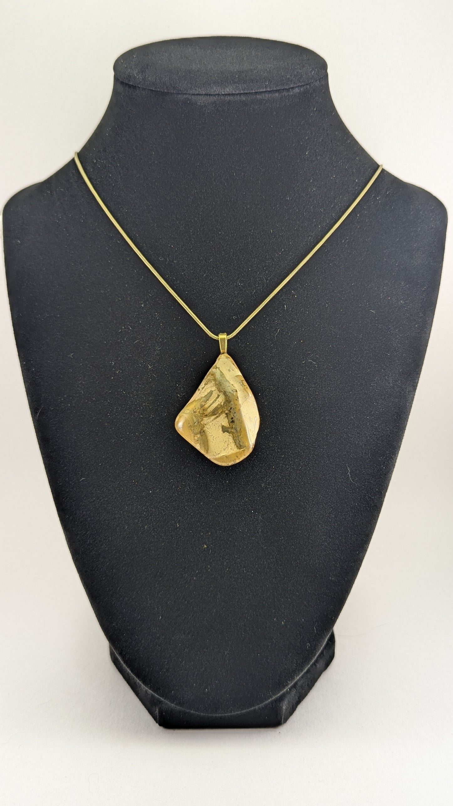 Green Jasper Sandstone Pendant