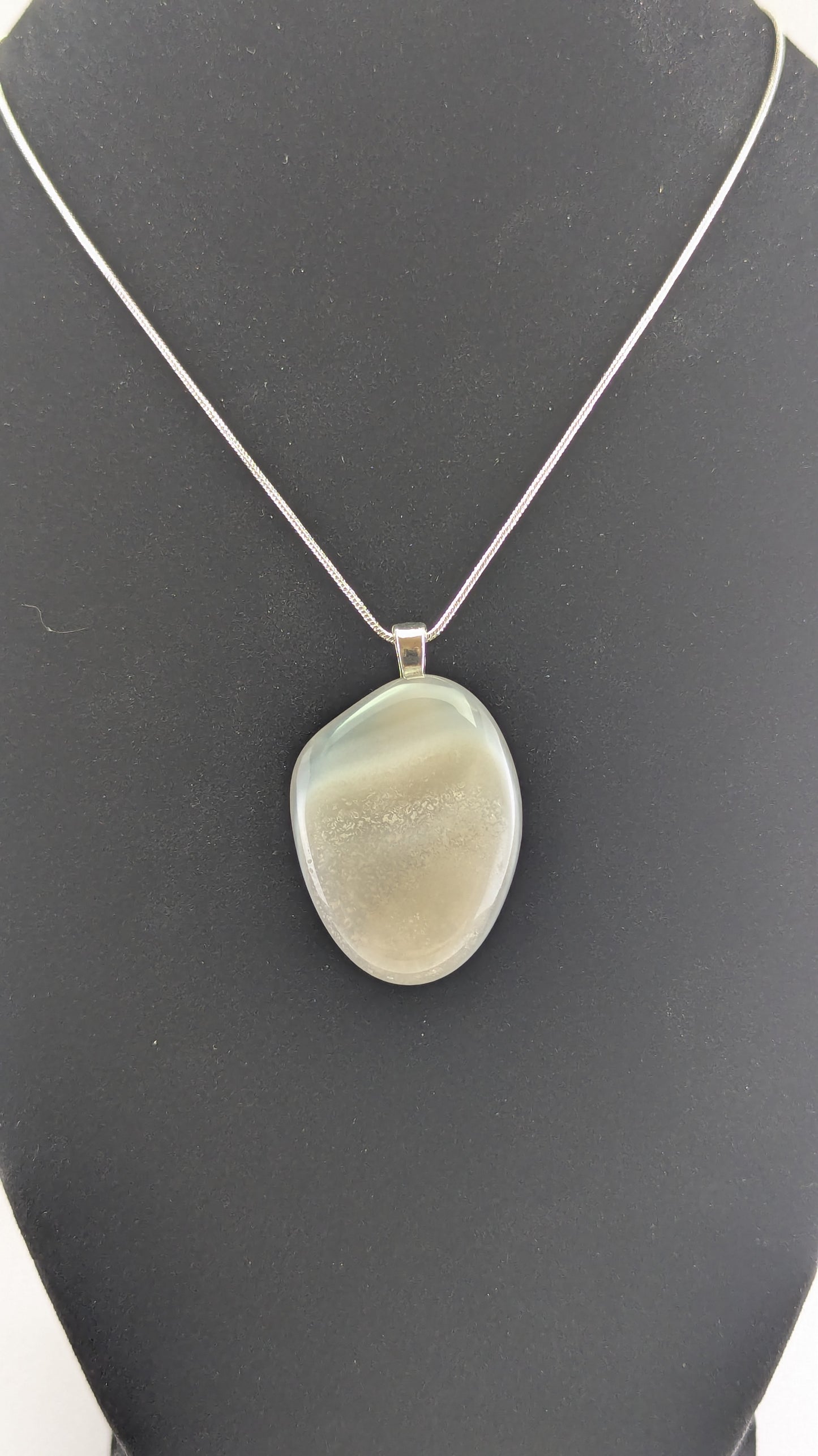 Stratified Horizon Agate Pendant