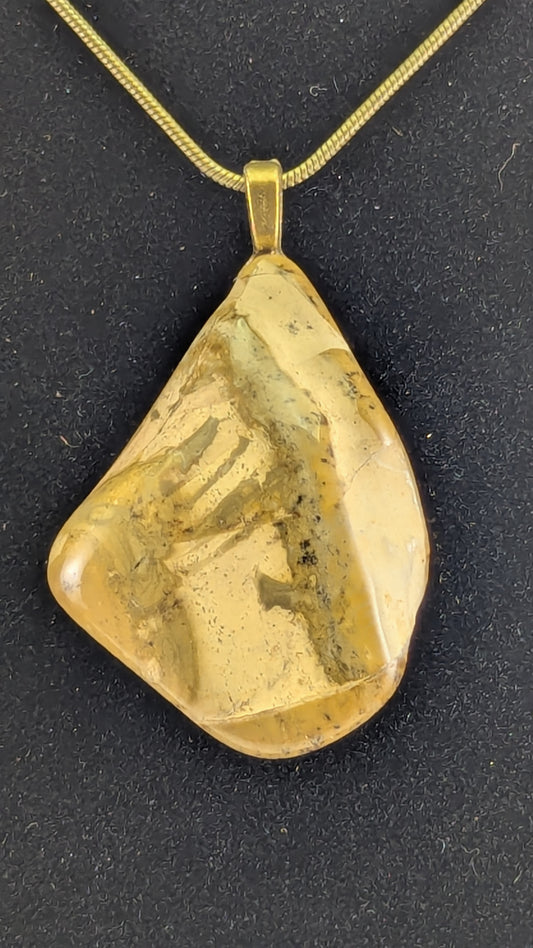 Green Jasper Sandstone Pendant