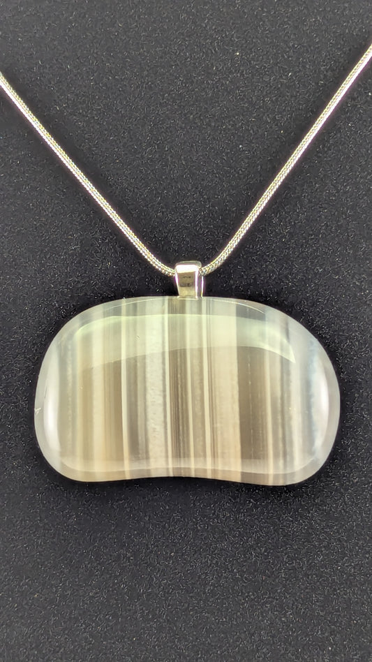 Onyx Waterline Agate Pendant