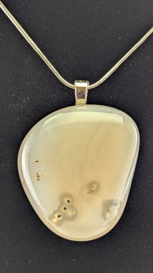 Tube Agate Pendant